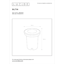 Lucide Biltin Terassivalaisin 7 Lucide Biltin Terassivalaisin -Valo Kauppa 5411212114778 3