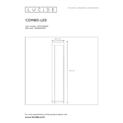 Lucide Combo LED Ulkopylväsvalaisin -Valo Kauppa 5411212271297 4