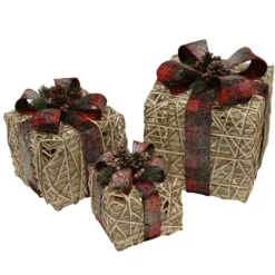 Sisävalaisimet myymälä 27 Nordic Winter Valoilla Punaiset Joulupaketit 3kpl