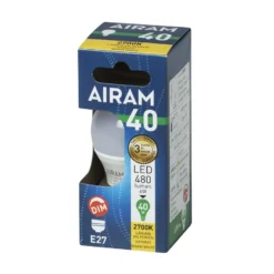 Airam E27 480 Lm Himmennettävä Opaali Led Koristelamppu 5 Airam E27 480 Lm Himmennettävä Opaali Led Koristelamppu -Valo Kauppa 6435200244390 2