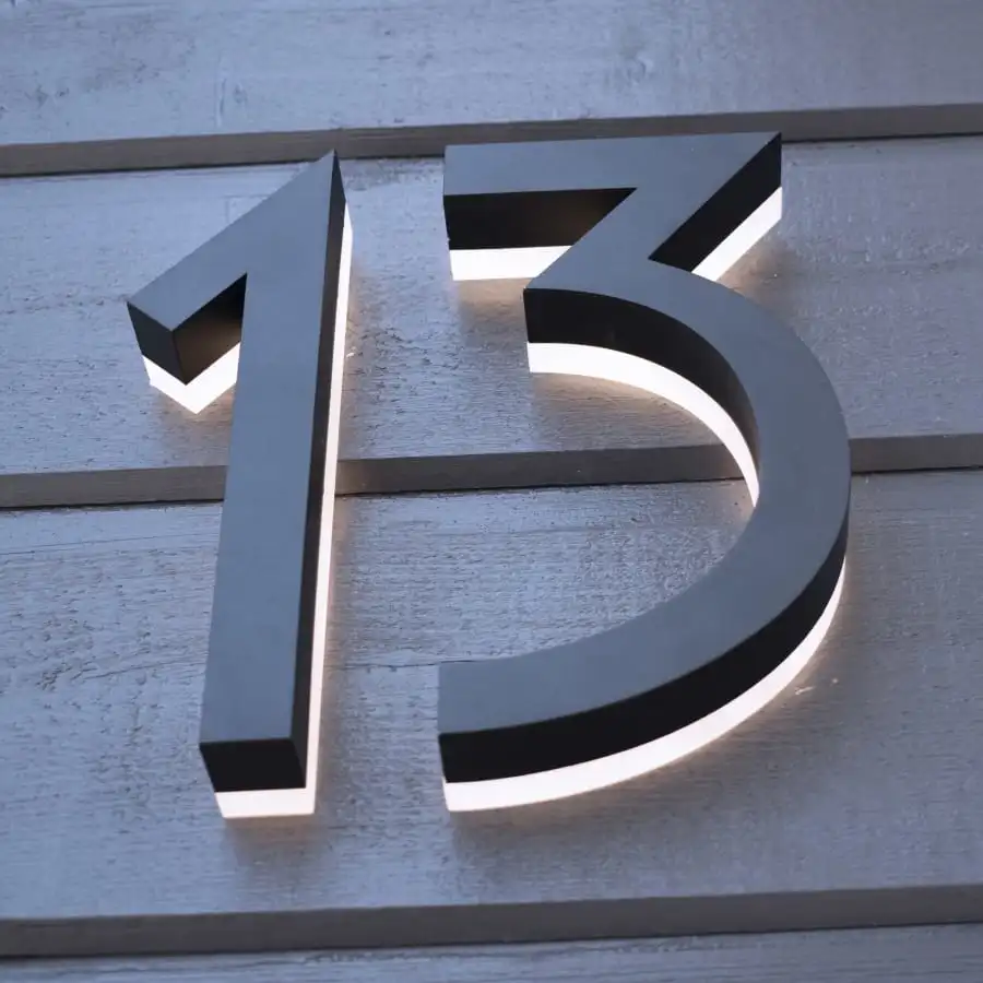 Finnbear Talonumero 7 LED-taustavalolla 4 Finnbear Talonumero 7 LED-taustavalolla - Image 2