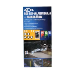 Axxel 5-osainen RGB Led Terassivalosarja + Kauko-ohjain -Valo Kauppa 6438152072370 2