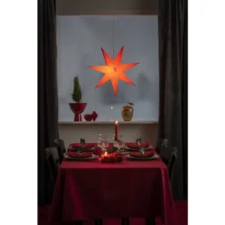 Konstsmide 5924-550 60cm Punainen Paperitähti 8 Konstsmide 5924-550 60cm Punainen Paperitähti -Valo Kauppa 7318305924550 4