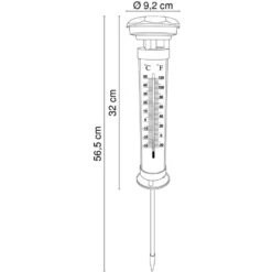 Globo LED Lämpömittari Solarvalaisin -Valo Kauppa 9007371258635 3
