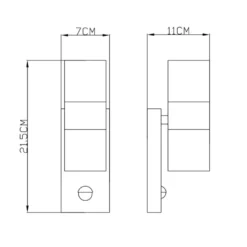Globo Style Liiketunnistimella Ulkoseinävalaisin 7 Globo Style Liiketunnistimella Ulkoseinävalaisin -Valo Kauppa 9007371340484 3